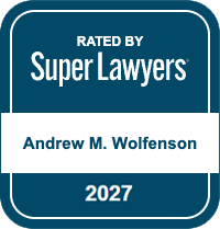 Rated by Super Lawyers, Andrew M. Wolfenson, 2027