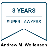 3 YEARS SUPER LAWYERS | Andrew M. Wolfenson